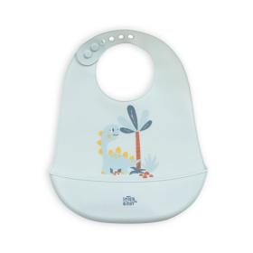 Interbaby Σαλιάρα Σιλικόνης Dino Blue