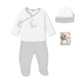 Don Algodon Bear Σετ Δώρου 4 τμχ (0-6 μηνών) Grey