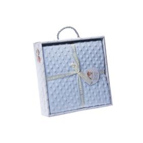 Κουβέρτα Microfiber Σιέλ 80x110εκ.