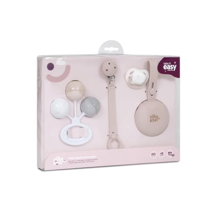 Interbaby Βρεφικό Σετ Δώρου 4τμχ Pink