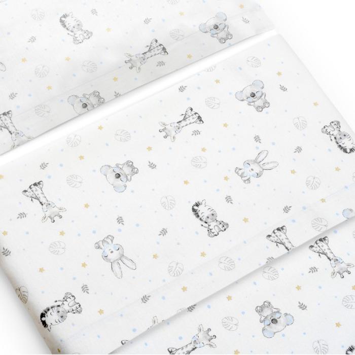 Interbaby Koala Set Σεντόνια Φανέλα White/Blue
