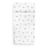 Interbaby Koala Set Σεντόνια Φανέλα White/Blue