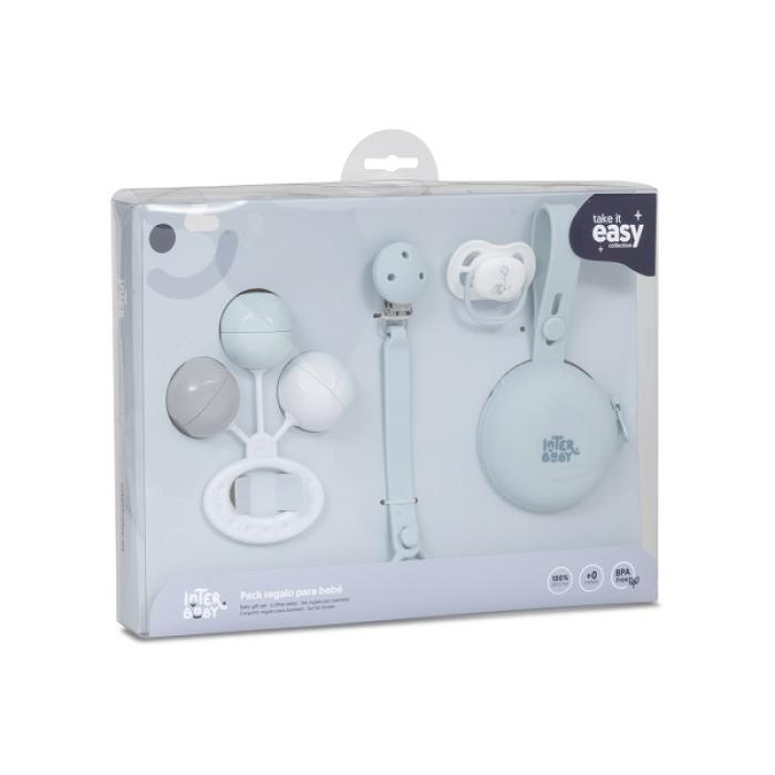Interbaby Βρεφικό Σετ Δώρου 4τμχ Blue