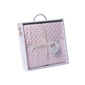 Κουβέρτα Microfiber Ροζ 80x110εκ.
