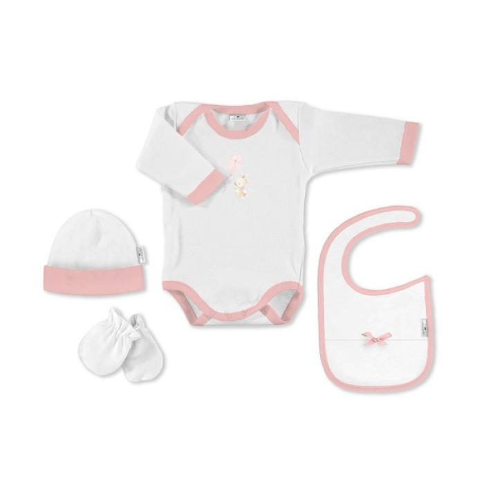Don Algodon Bunny Σετ Δώρου 5 τμχ (0-6 μηνών) Pink