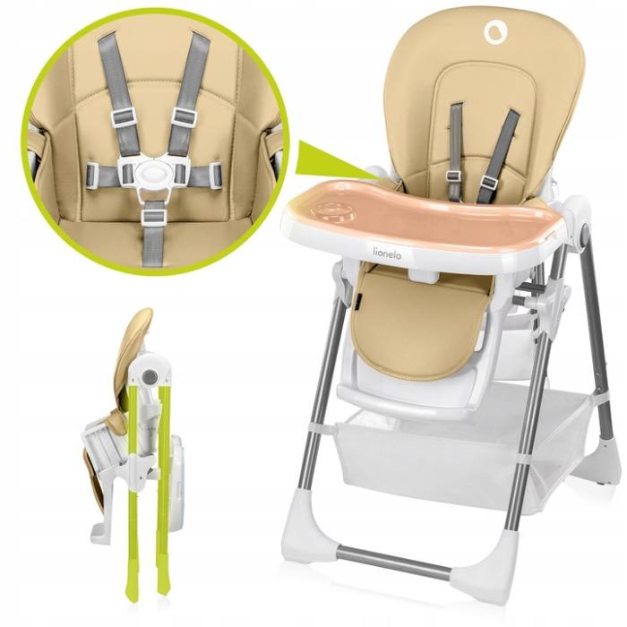 Lionelo Linn Plus Καρεκλάκι Φαγητού Beige