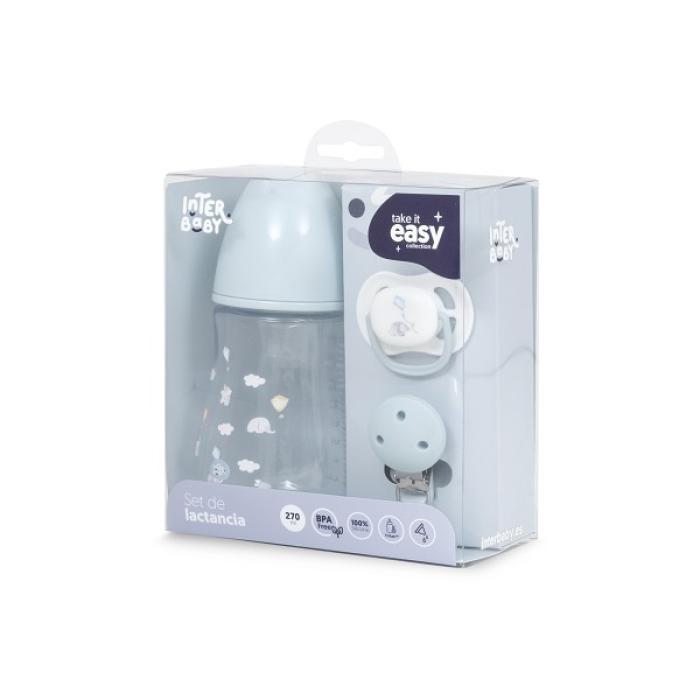 Interbaby Βρεφικό Σετ Δώρου 3 τμχ Blue
