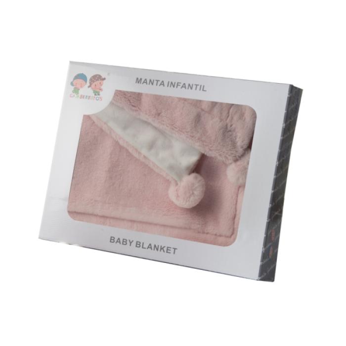 Κουβέρτα Microfiber Ροζ 80x110εκ.