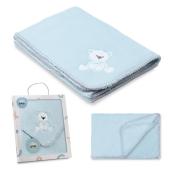 Interbaby Κουβέρτα Αγκαλιάς 80X110 Bear Blue