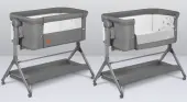 Lionelo Leonie Plus Λίκνο Συγκοίμησης Gray Silver