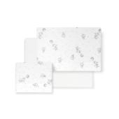 Interbaby Elephant Set Σεντόνια Φανέλα White/Grey
