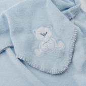 Interbaby Κουβέρτα Αγκαλιάς 80X110 Bear Blue