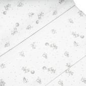 Interbaby Elephant Set Σεντόνια Φανέλα White/Grey