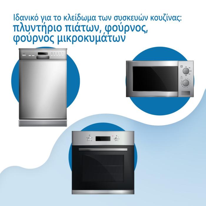 Κλειδαριά πόρτας φούρνου Μαύρη