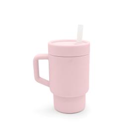 Melii – Παγούρι Σιλικόνης με Καλαμάκι Tumbler Ροζ