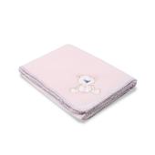 Interbaby Κουβέρτα Αγκαλιάς 80X110 Bear Pink