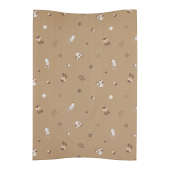 Meyco Μαλακή Αλλαξιέρα Μωρού Forest Animals Sand 50x70cm