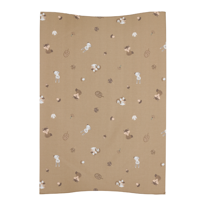 Meyco Μαλακή Αλλαξιέρα Μωρού Forest Animals Sand 50x70cm