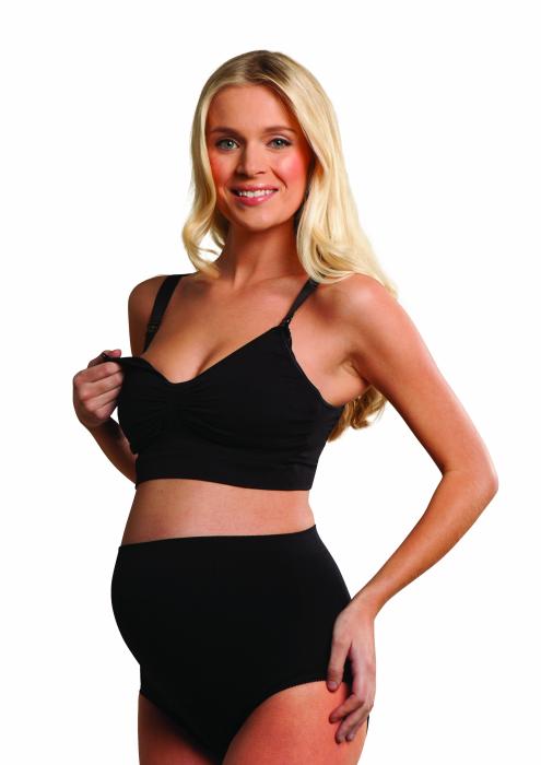 CarriGel™  Σουτιέν Θηλασμού Χωρίς Ραφές - ΜΑΥΡΟ - S