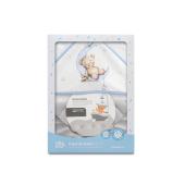 Interbaby Bear Μπουρνούζι Κάπα & Καπέλο Μπάνιου White-Blue