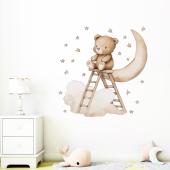 Sipo wall stickers Teddy bear on a ladder