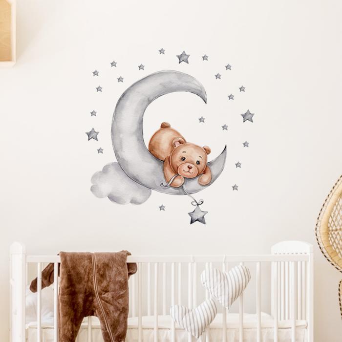 Sipo Wall sticker Teddy Bear Moon