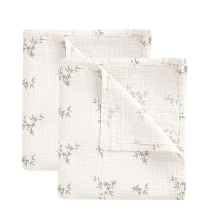 Πάνες Αγκαλιάς Μουσελίνα Isolda 60x60εκ. Σετ 2τμχ