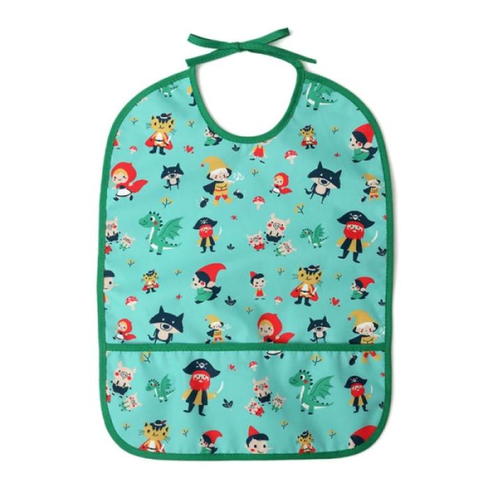 Αδιάβροχη Σαλιάρα με τσέπη Tales Μέντα