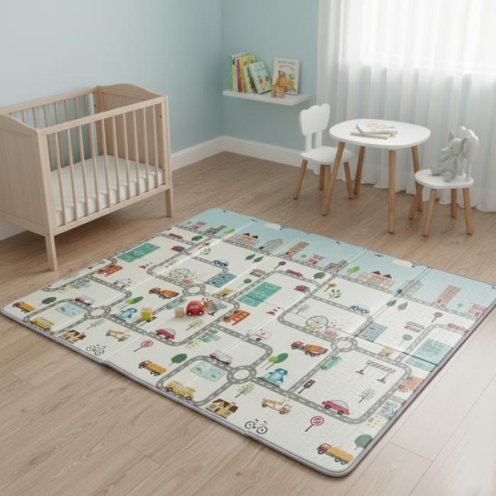 Αναδιπλούμενο Χαλάκι Παιχνιδιού Vehicle 200x150εκ.