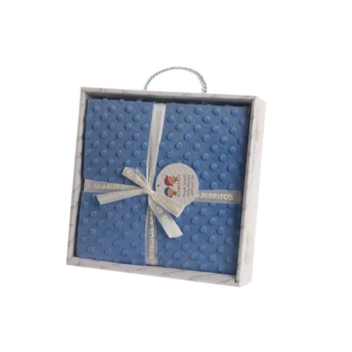 Κουβέρτα Microfiber Μπλε 80x110εκ.