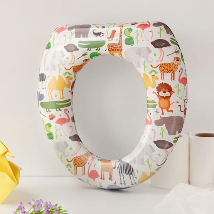 Εκπαιδευτικό Κάθισμα Λεκάνης Μαλακό Jungle 12+Μ