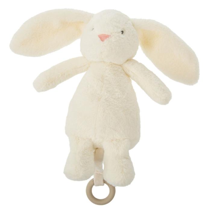 Λούτρινο Λαγουδάκι με μελωδία 0+M 30εκ.