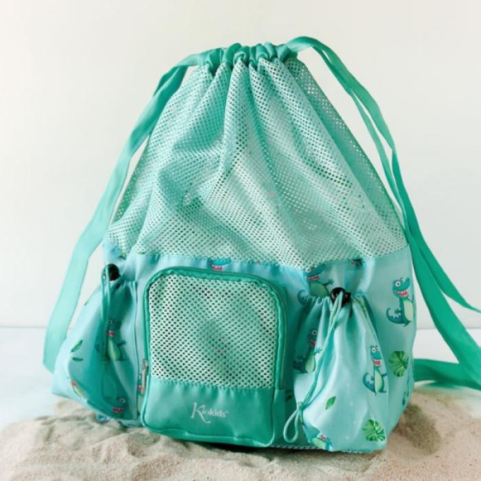 Αδιάβροχη Τσάντα Παραλίας Κροκόδειλοι Μέντα 10L.