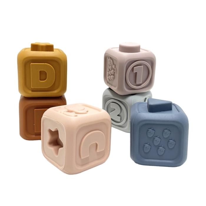 Κύβοι Στοίβαξης Σιλικόνης 6τμχ.