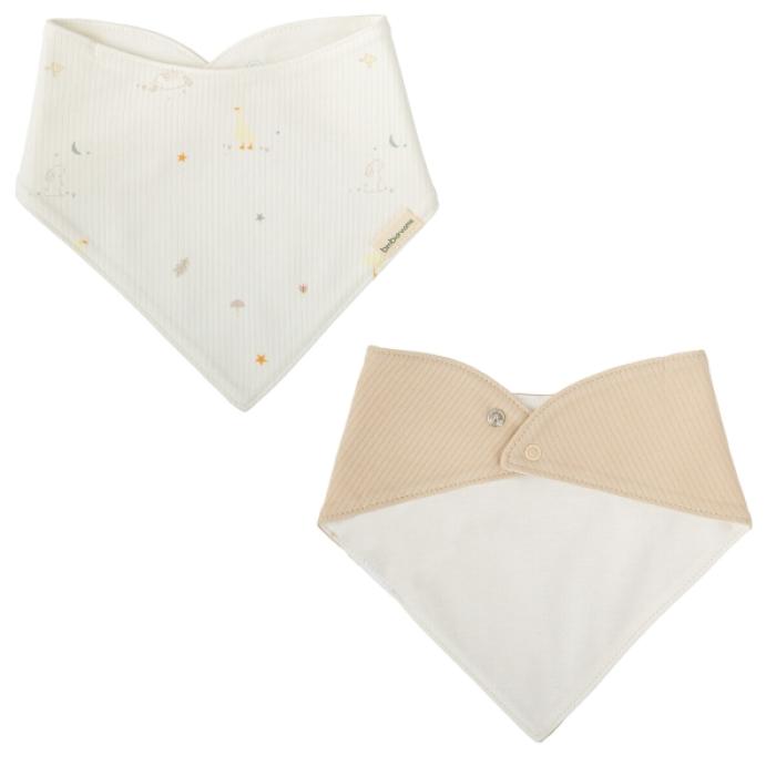 Σαλιάρα Μπαντάνα Happy Forest 43x21cm.Σετ 2τμχ.