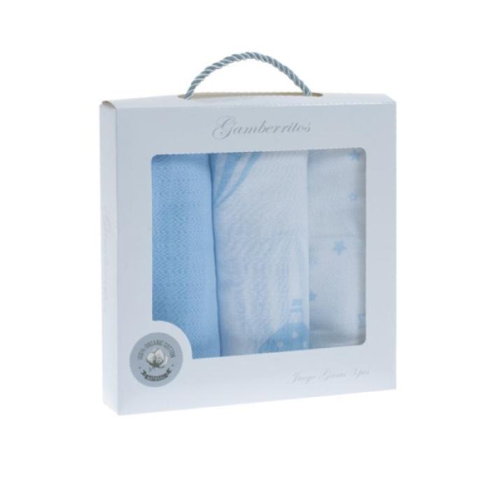 Σετ Πάνες Αγκαλιάς σε κουτί Sky Σιέλ 3τμχ.