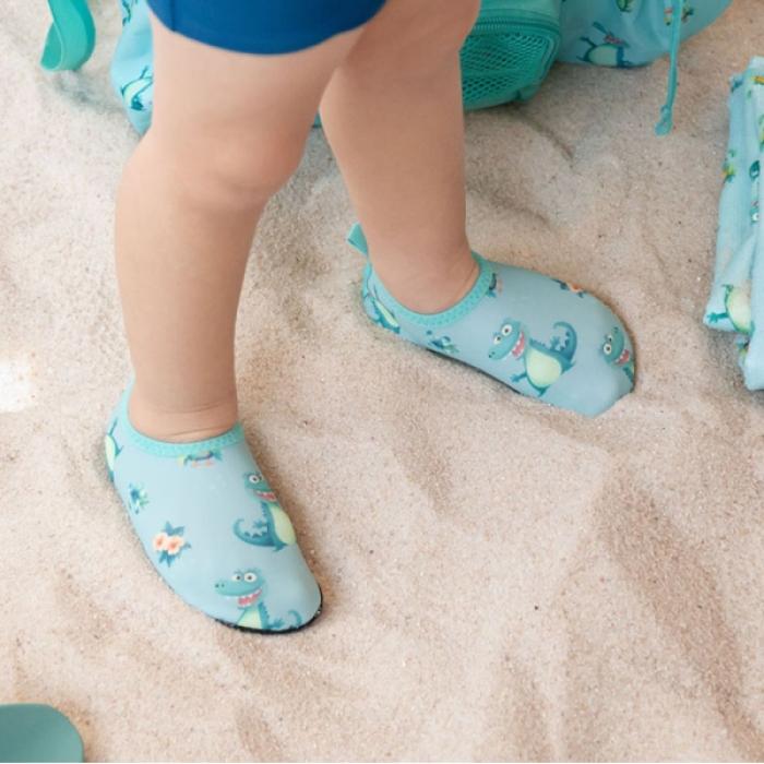 Παιδικά Παπουτσάκια Θαλάσσης Κροκόδειλοι Μέντα No22