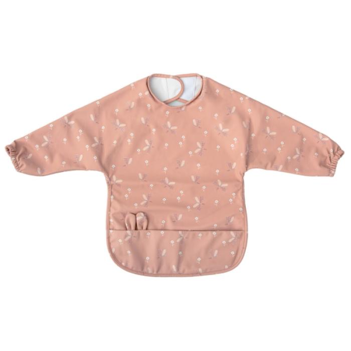 Σαλιάρα με Μανίκια Dragonfly Ροζ 40x75εκ.