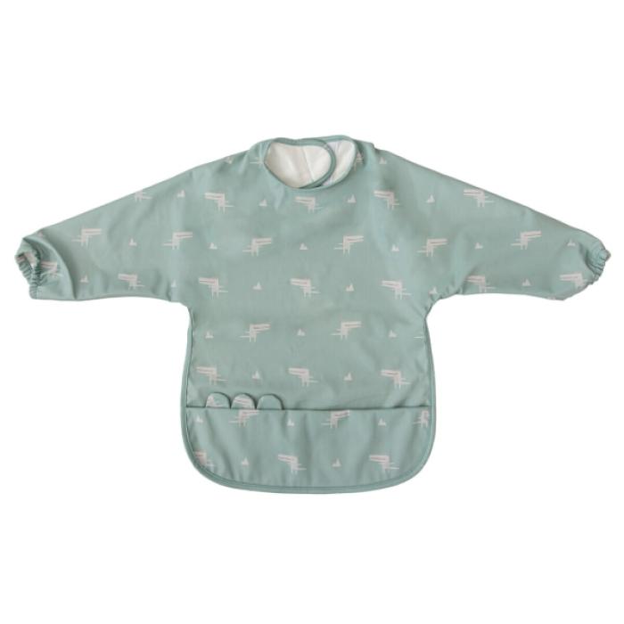 Σαλιάρα με Μανίκια Coco Μέντα 40x75εκ.