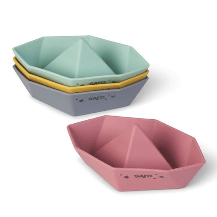 Παιχνίδι Μπάνιου Καραβάκια Origami Σιλικόνης Σετ. 4τμχ.