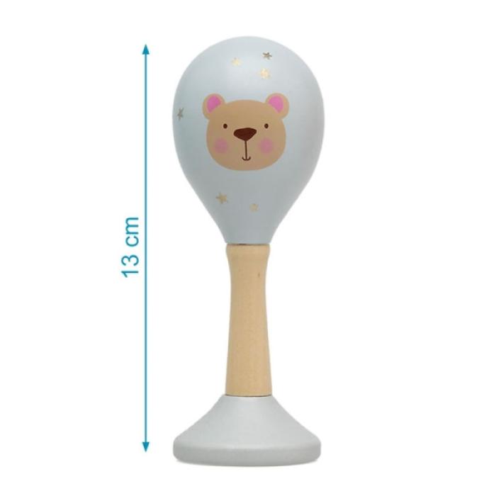 Ξύλινο Παιχνίδι Μαράκα Σετ 12τμχ. σε χάρτινο στάντ