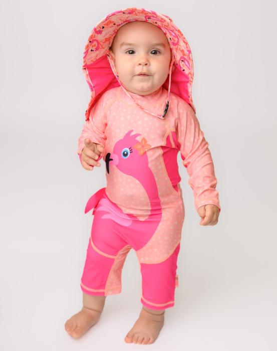 Zoocchini Surf Suit UPF50 Franny the Flamingo - 6-12m