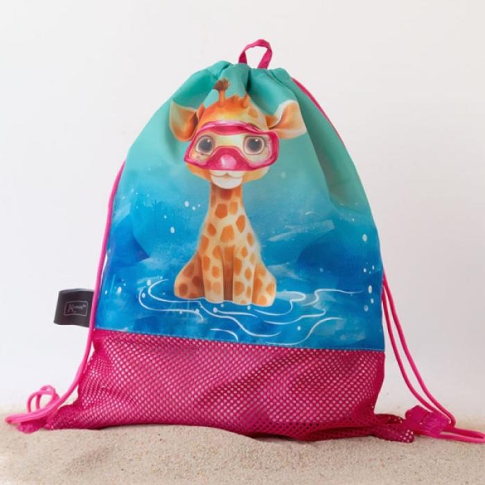 Αδιάβροχη Τσάντα Παραλίας Safari Fun Fuchsia 5L.