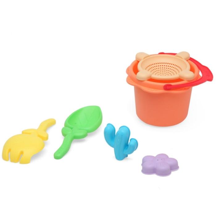 Σετ Κουβαδάκια Παραλίας Mini Soft Orange 6τμχ.