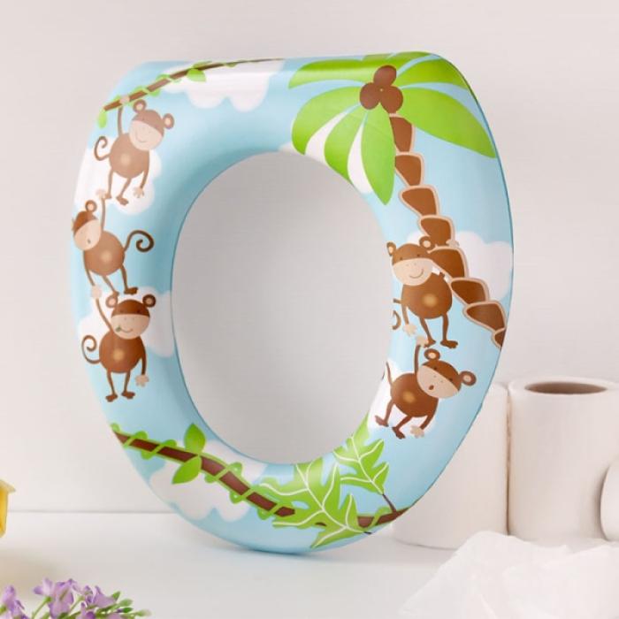 Εκπαιδευτικό Κάθισμα Λεκάνης Μαλακό Monkey 12+Μ