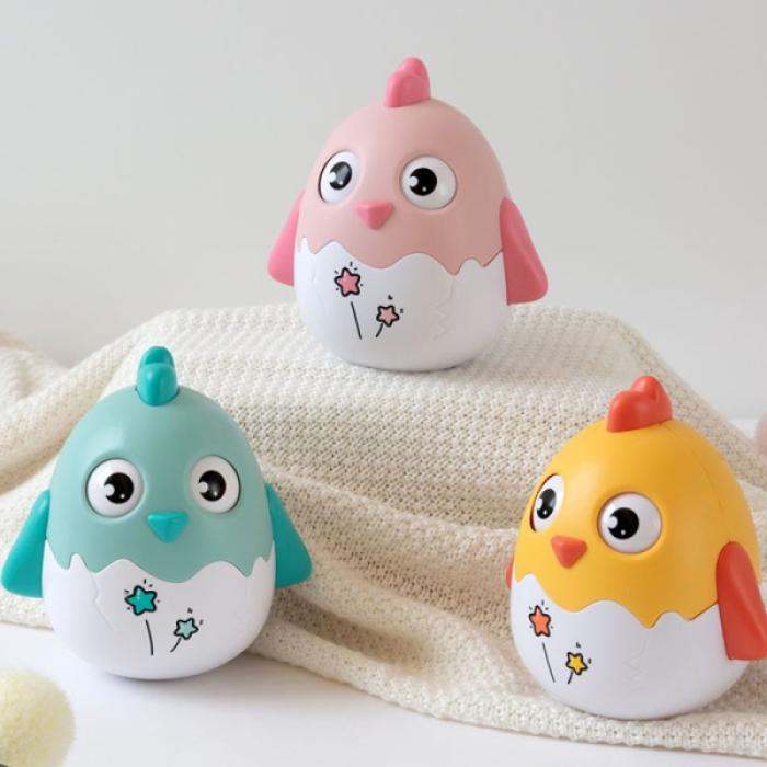 Κουδουνίστρα Roly-Poly Κοτοπουλάκι σε σταντ | 9τμχ