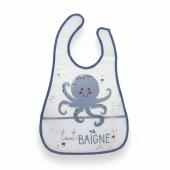 Αδιάβροχη Σαλιάρα PEVA με Τσέπη "Tout Baigne"