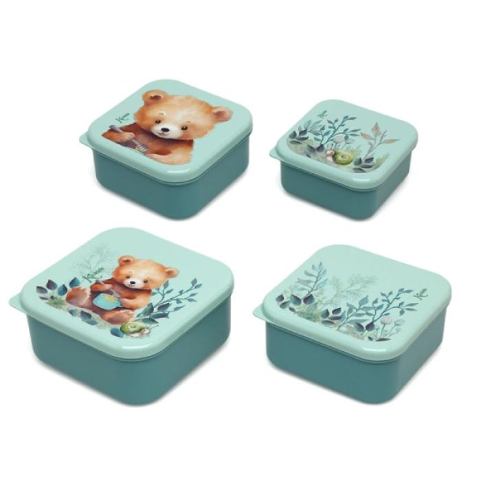 Δοχείο Φαγητού Little Bear Σετ 4τμχ.