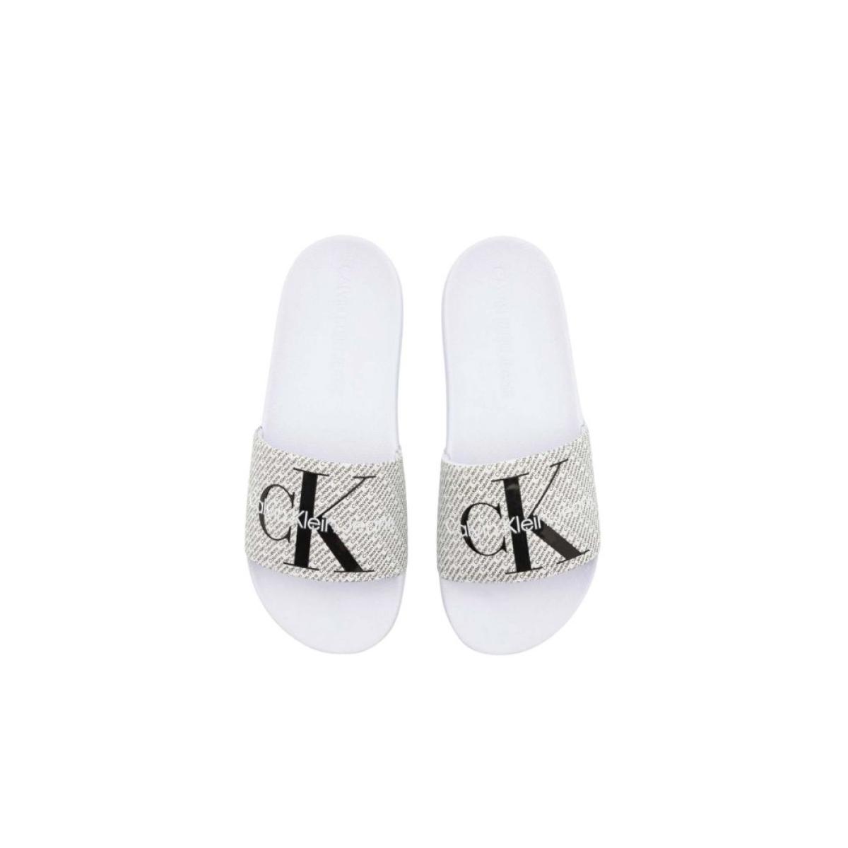 ΑΝΔΡΙΚΕΣ ΠΑΝΤΟΦΛΕΣ CALVIN KLEIN YM0YM00955 01W ΑΣΠΡΟ