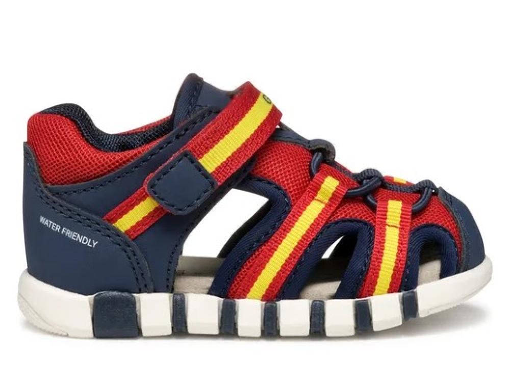 ΠΑΙΔΙΚΑ ΑΓΟΡΙ BEBE GEOX B555PA 05014 C0735 ΜΠΛΕ-ΚΟΚΚΙΝΟ